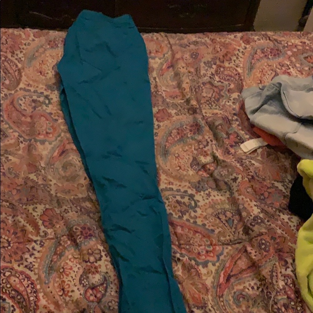 Dark teal pants